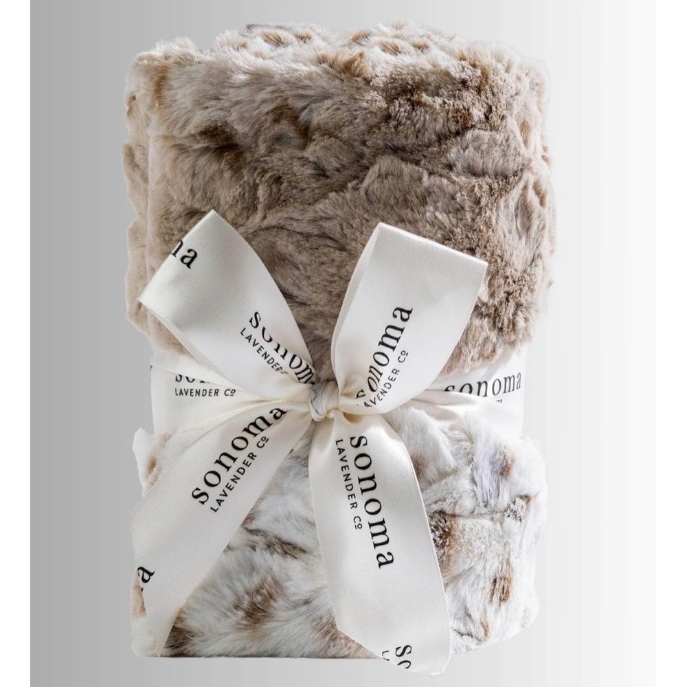 Sonoma Lavender‎ Spa Heat Wrap 26x9 Faux Fur Microwavable Lavender